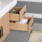 Altair Designs 36"/48" single vanity with top - 553036-LB-WH