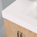 Altair Designs 36"/48" single vanity with top - 553036-LB-WH