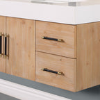 Altair Designs 36"/48" single vanity with top - 553036-LB-WH