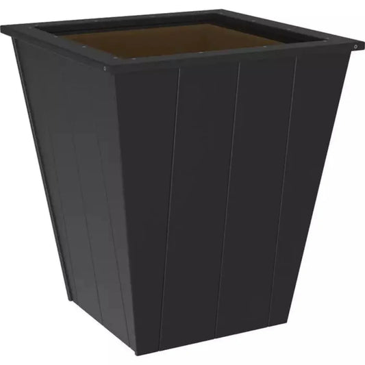 LuxCraft Recycled Plastic 22" Elite Planter - EP22BK