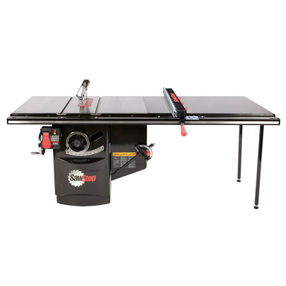 SawStop 5HP, 3ph, 230v Industrial Cabinet Saw w/36" T-Glide Advance Fence, Rails & Extension Table - ICS53230-ATGI36