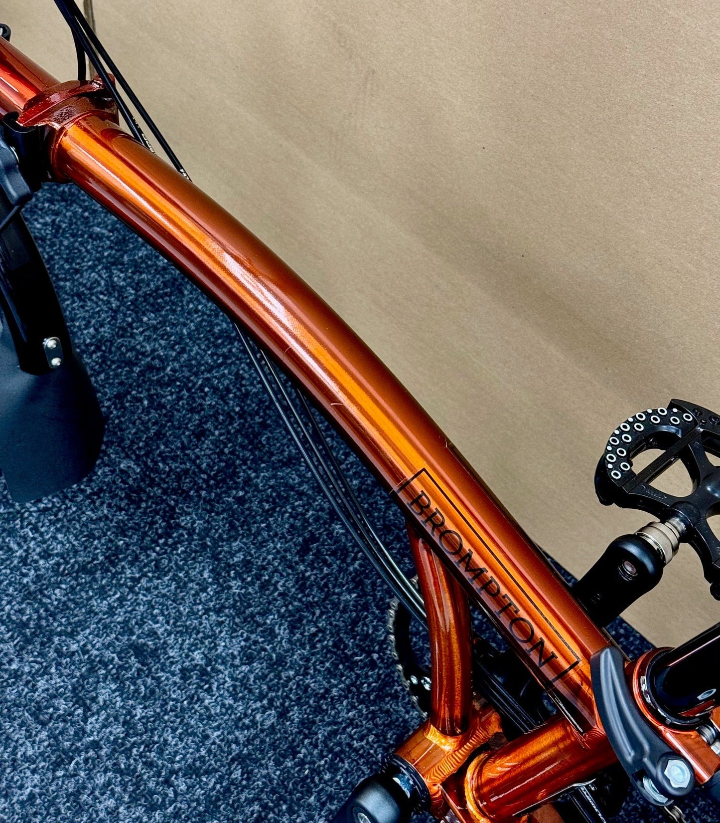 Brompton Pre-Owned Superlight High-HB 6-Speed Flame Lacquer
