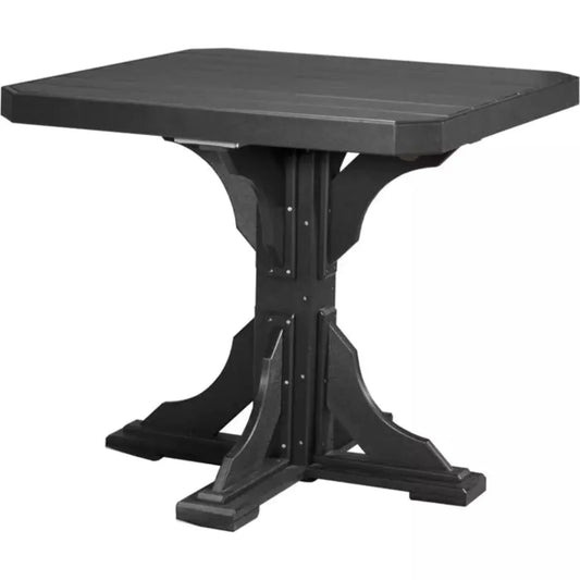 LuxCraft 41" Counter Height Poly Square Table - P41STCHBK