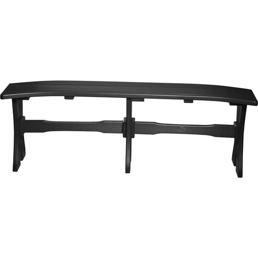 LuxCraft 52" Poly Dining Height Table Bench - P52TBBK