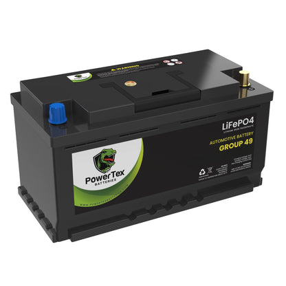 PowerTex 2014 Freightliner Sprinter 2500 Car Battery BCI Group 49 / H8 Replacement Lithium LiFePO4 Automotive Battery - PTLG49-950