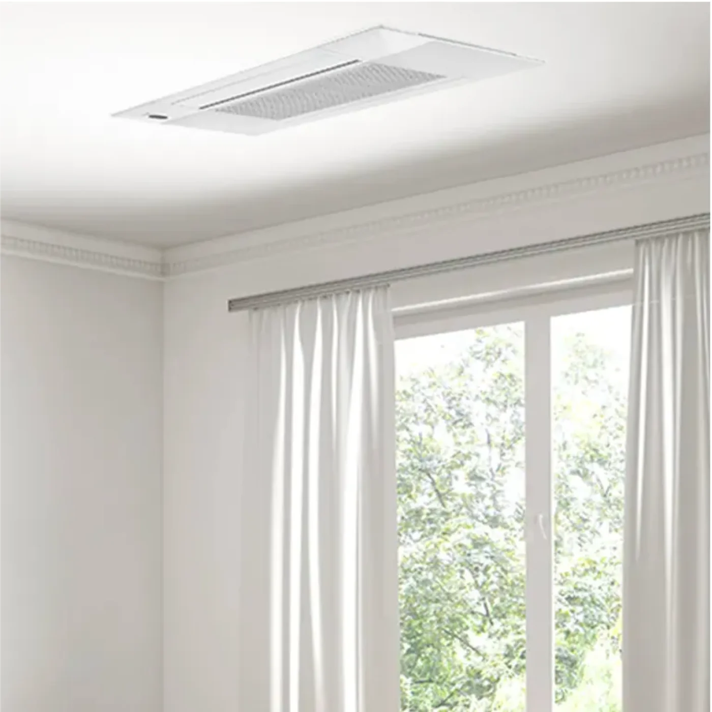 MRCOOL DIY 5th Gen 9,000 BTU Multi-Zone Mini Split Ceiling Cassette Air Handler 230V,  - DIYCASSETTE09HP-230C25-O