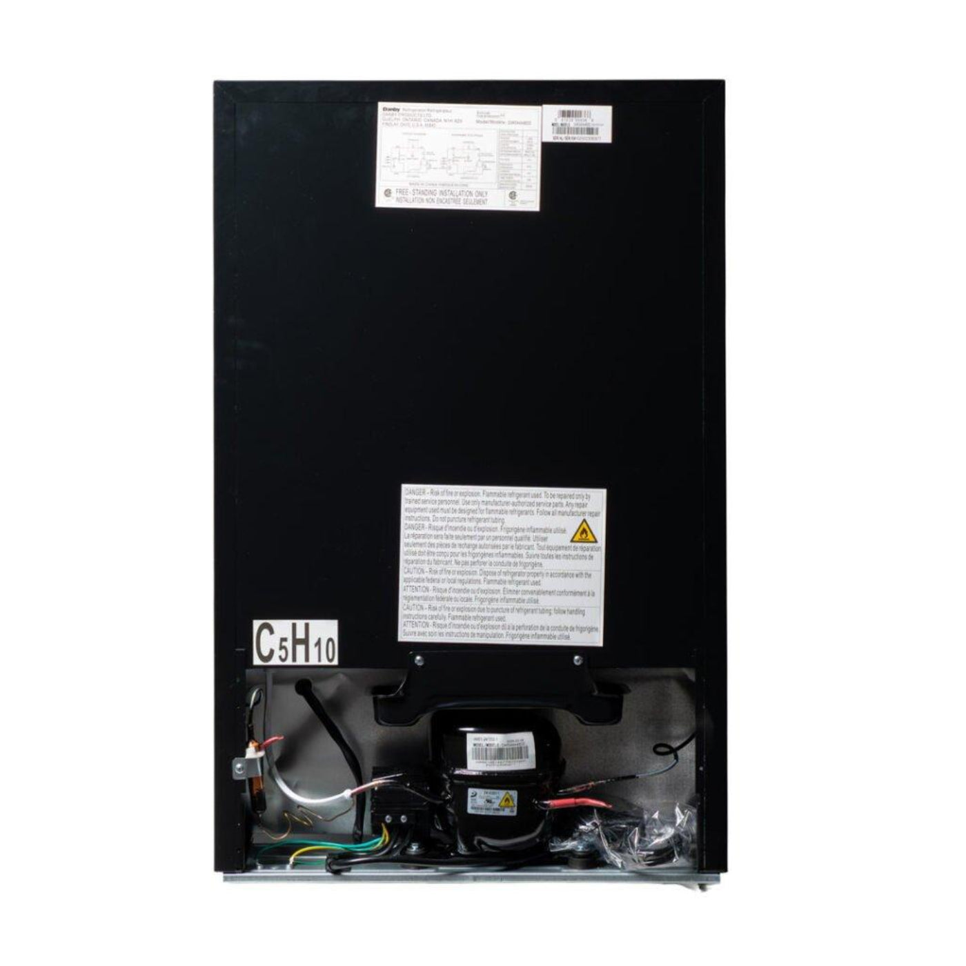 DANBY Danby Designer 4.4 cu. ft. Compact Fridge in Black - DAR044A4BDD