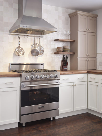 VIKING 30" Self-Cleaning Dual Fuel Range Viking 3 Series Black - RVDR33025BONLP