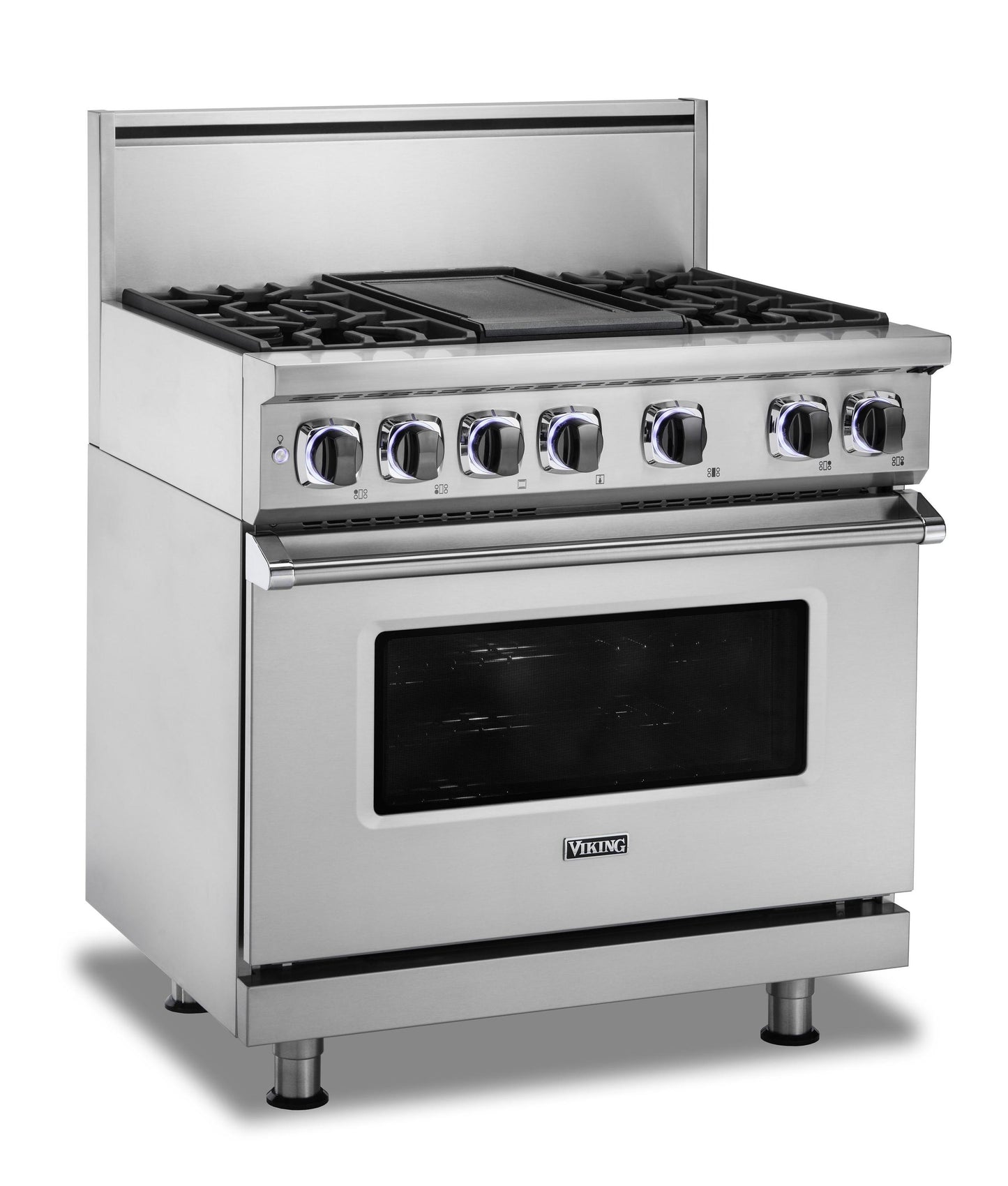 VIKING 36" Dual Fuel Range - VDR7362 Viking 7 Series Gray - VDR73624GSQLP