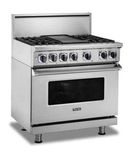 VIKING 36" Dual Fuel Range - VDR7362 Viking 7 Series Gray - VDR73624GMALP