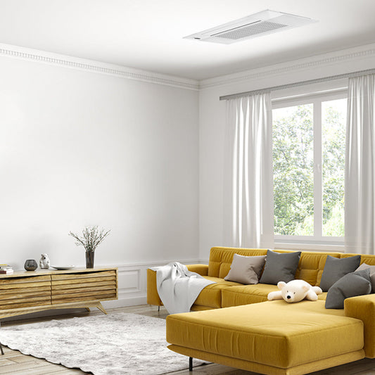 MRCOOL DIY 5th Gen 12,000 BTU Multi-Zone Mini Split Ceiling Cassette Air Handler 230V, -  DIYCASSETTE12HP-230C25-O