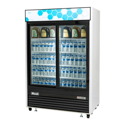 Migali  54.4" Two Sliding Glass Door Merchandiser Refrigerator – 49 Cu Ft - C-49RS-HC