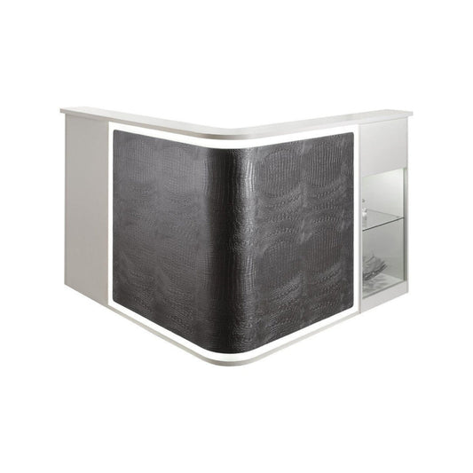 Salon Ambience Smart Italian Reception Desk w/ LED Light  -  RD216