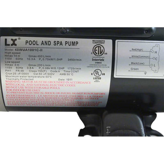 MASTER Pump, 10.8 Amp 2 Spd 120v - SPAS